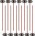 12 Pack T-Type 9V Battery Clip - 9 Volt Battery Connector with Hard Plastic Case