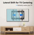 TV Wall Mount Brackets, Low Profile Fixed for 14 to 43 Inch LED, LCD TVs, Universal Mount Fits 8" Wood Studs