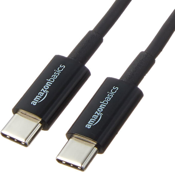 Amazon Basics USB-C to USB-C 2.0 Fast Charger Cable, 480Mbps Speed, USB-IF Certified for Apple iPhone 15, iPad, Samsung