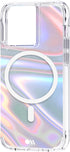 Case-Mate Soap Bubble iPhone 13 Pro Case, 10ft Drop Protection, Compatible with MagSafe, Luxury Iridescent Swirl Effect