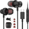 ACAGET USB C Earbuds, Magnetic Type C Earphone for iPhone 15 Pro Max, Samsung S24/S23 Plus, Noise Cancelling