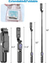 Yeaki 32 Selfie Stick Tripod with Detachable Wireless Remote, Extendable Tripod for iPhone Compatible with Android