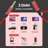 MOSWAG 3.28FT/1Meter 3.5mm Extension Cable Audio Male to Female Stereo Extension Adapter Nylon Braided Cord Compatible for Home/Car Stereos Smartphones Headphones Tablets Media Players and More by MOSWAG