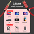 3.5mm 26.24FT/8M MOSWAG Extension Cable Audio Male to Female Stereo Extension Adapter Nylon Braided Cord Compatible