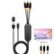 USB C to RCA Cable Adapter, 6Ft Wired Type-C to RCA Screen