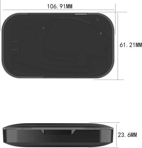 Portable Power Charging Case with LED Indicator Compatible with Plantronics Voyager Legend Headset, 2 in 1