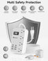 European Travel Plug Adapter, US to Europe Travel Power Strip with 6 USB (2 USB C) 4 Outlets, 3ft Extension Cord