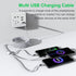 Shop the Multi 3 in 1 USB Long Charging Cable, 1.8M/5.9Ft, Nylon Braided for iPhone, Android, Samsung, LG, and more!