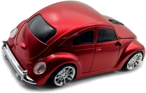 TDRTECH Wireless Mouse, Cool Sports Car Shaped 2.4GHz Optical Gaming Mouse for PC and Laptop, Red