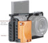 NICRYRIG Cage Kit for Sony A6400 A6500 Mirrorless Camera with Wooden Handle Grip