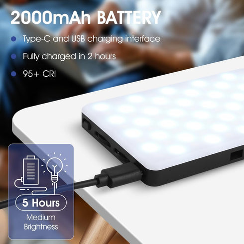 Inspack 80 3 LED Selfie Light for iPhone, Portable Phone Clip for Tiktok Video Recording, Zoom Calls Lighting Computer