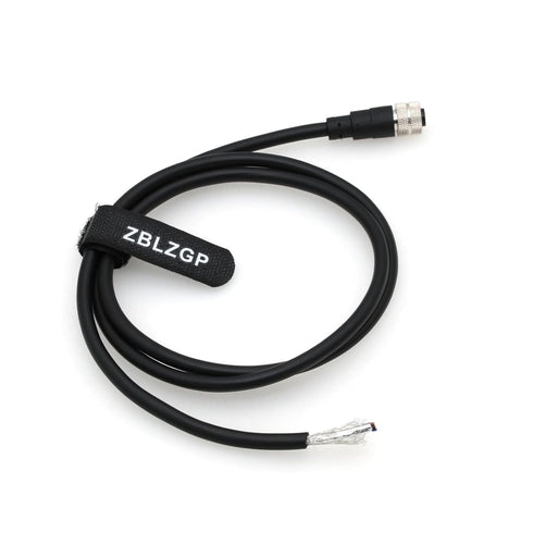 M12 Actuator Sensor Signal Cable A Coded 4 Pin Female for Industrial Controls Automation Network, 1M