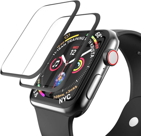 [2 Pack Tempered Glass Screen Protector for Apple Watch 44mm SE 3/SE