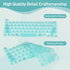TS-MAYKA 3D 13"/14"/15"/16" 2020-2024 Keyboard Cover for Long Nails, Keyboard Film for Nail Art Silicone Raised