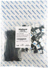Strong Self Adhesive Wire Clips, Cable Zip Tie Mounts 3/4" with 6 Inch Zipties, Black UV Protection Outdoor, 100 Pcs