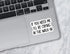 Momo Gifts (3pcs) I'll Be Crying in The Walk-in Sticker - Funny Server Quotes - Service Industry - Server Life