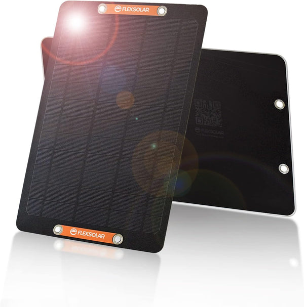 FlexSolar 2 Packs Mini USB Solar Panel Small 5V 6W Solar Chargers for Camera, Water Pump, Small Fan, Bicycle, Power