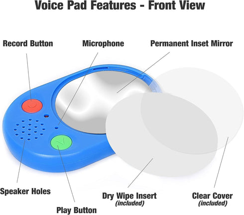 Talking Products Voice Pad Voice Recorder - 40 Seconds Recording, Communication Sound Button for Kids