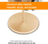 Headset Holder Stand, Wood and Aluminum Desktop Headphone Stand with Solid Heavy Base for All Headphone Sizes (Gold)