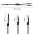 PNGKNYOCN 6.35mm to 2RCA Audio Cable, 1/4" TRS Female Stereo Jack to Dual RCA Male Plug Y Splitter Adapter Cable for