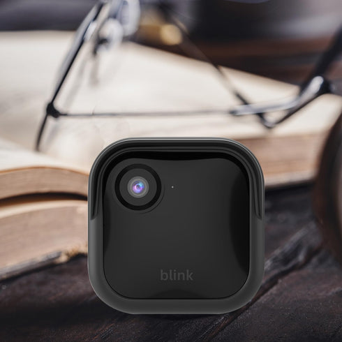 Silicone Cover Skin Case for Blink Outdoor 4 (4th Gen) Protection, Weatherproof, 2 Pack (Black)