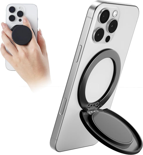 Grippopso for MagSafe Phone Grip, Magnetic Phone Grip Holder Built-in Phone Stand, Magnetic