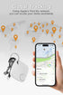 Find My Key Tracker S1,Work with Apple Find My,Bluetooth Trackers and Key Finder,Replaceable Battery,Locator tag for Keys, Bags, Wallets, Luggage,(Android Not Supported) (S1 White 1Pack)