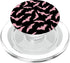 Retro Spooky Creepy Witch Bats PopSockets PopGrip for MagSafe, Gothic Goth Black Pink
