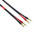 Male RCA to Banana Plug Speaker Cable, 12AWG, 2 Pack (3FT) - Banana Plug to RCA Speaker Cable