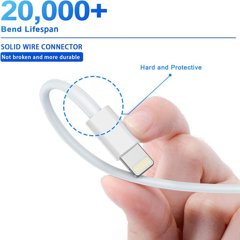 Hi-Mobiler USB iPhone Fast Chargering Cord,Data Sync Transfer for 13/12/11 Pro Max Xs X XR 8 7 6 5 5s iPad iPod More Model Cell Phone Cables by Hi-Mobiler