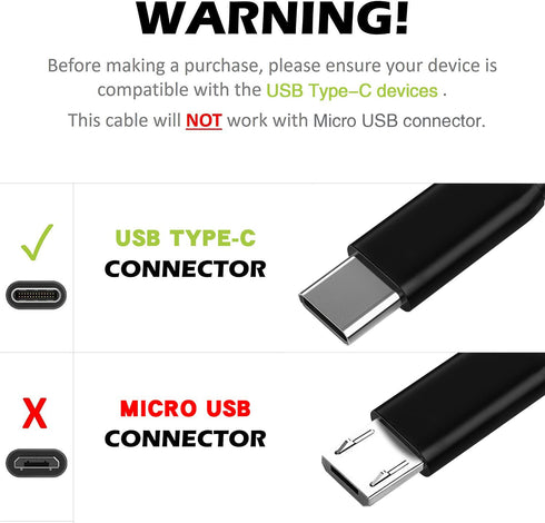 USB A to USB C Charger Cord 3FT 6FT 10FT for Samsung Galaxy A54 5G/A53 A52 A51/A15 A14 A13, Fast Charging Power Wire