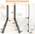 ELIVED Soundbar Mount, TV Bracket for Mounting Above or Under TV, Fits Most Sound Bars Up to 15 lbs