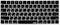 XSKN Arabic Language Keyboard Silicone Cover Skin for Apple Magic Keyboard (MLA22LL/A), US Layout - Black