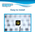 HQRP Yellow Lettering Keyboard Stickers for All Devices