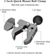 FANAUE Handlebar Base Mount Strong Rod Clamp, Compatible with RAM Mounts B Size Double Socket Arm