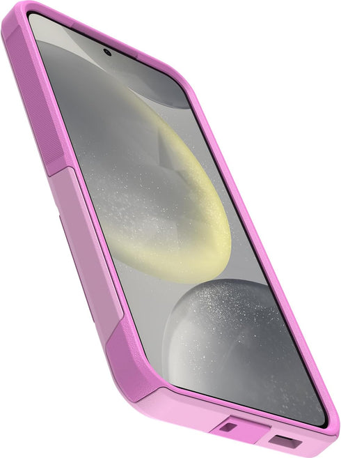 OtterBox S24+ Commuter Samsung Galaxy Series Case - Run Wildflower (Pink), Slim & Tough, Pocket-Friendly, with Port