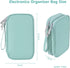 DDgro Tech Organizer Travel Carrying Case, Cables Pouch for Electronics Accessories, Mint Green, PU-M