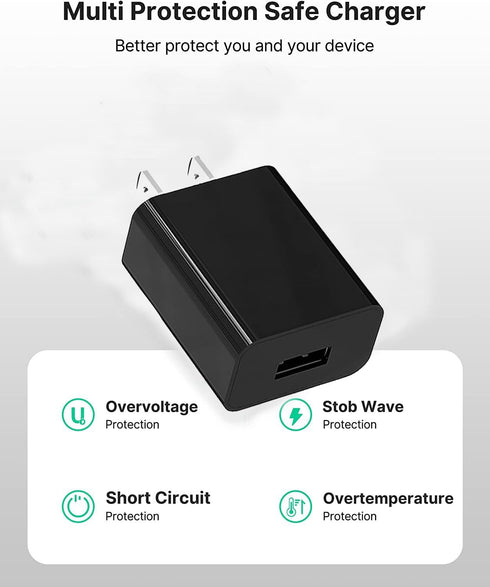 USB-C Charging Cable Type C Power Adapter 5V 2A Wall Charger Compatible with OontZ Angle 3 Pro H2O Ultra,Oraolo M110,Sony SRS-NB10,Monster Neckband Bluetooth Speaker Bose SoundLink Flex Charger Cord by QiQiQiaQia