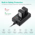 FirstPower NP-FW50 Battery 2-Pack with USB Dual Charger for Sony A6000 A6300 A6400 A6500 A7 A7II A7RII A7SII Cameras