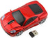 Wireless Car Mouse, 3D Sports Car Shape Optical Mouse for Desktop Laptop, Ergonomic Design (Red)