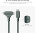 Native Union Belt Cable Duo – 5ft Ultra-Strong Braided Charging Cable for Lightning & Type-C Devices (Slate Green)
