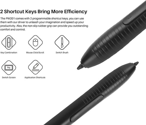 PW201 Pen for Huion H430P HST640 H640P H950P H1060P H610PROV2 HC16 HS64 HS610 GC610 H1161 H320M