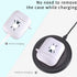 MAYCARI Cute Sheep AirPods Case with Keychain, Soft TPU Cover Compatible with Apple AirPods (White)