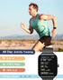 Smart Watch for Men Women, 1.95" Fitness Tracker with Call Function, IP68 Waterproof, Heart Rate/Sleep Tracker