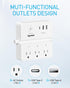 Syantek 3 3 15A/1875W 4ft Remote Control Power Strip with RF Controlled Outlets Surge Protector Power Strip with USB