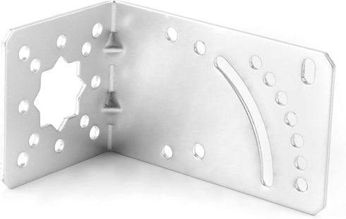 Pole Mount Bracket L - Mounting Bracket to Wall Hardware for LPDA yagi Outdoor Antenna with U-Bolt