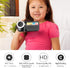 Video Camera Camcorder, 2inch TFT LCD Screen, HD Digital 16X Zoom Vlogging Camera for Kids Gift - Black