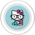 Hello Kitty Nerd Glasses Reading Book, PopSockets PopGrip for MagSafe