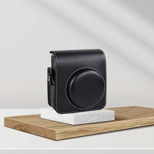 Rieibi Protective Case for Fujifilm Instax Mini 40, PU Leather Bag Cover with Strap for Instant Camera