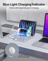 SooPii Premium 6-Port USB Charging Station Organizer for Multiple Devices, Silver
